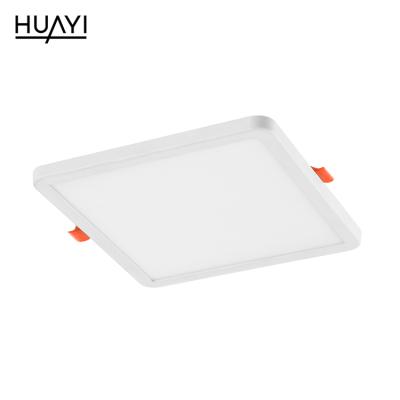 China Factory Wholesale 6W 8W 15W 20W HUAYI Indoor Commercial Round Square Ceiling LED Office Panel Lamp for sale