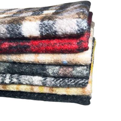 China China Supplier Sustainable Custom Printed Warm Soft Multicolor 100% Polyester Knit Circle Loop Teddy Sherpa Fleece Fabric For Garment for sale