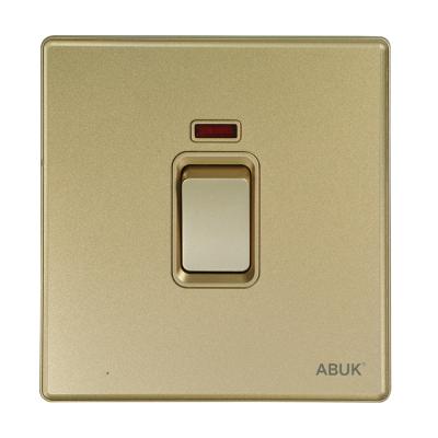 China New ABUK Switching Power Supply Pressure Contact Wall Electric Home Water Energy Saving Switch 20A Heated Switch With Neon 86*86mm for sale