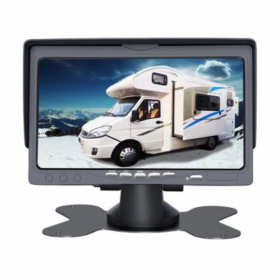 China Backup Camera Monitor 7 Small Frame Car Bus Security Portable Tft Monitor 10 24v Rear View Display With Full Screen For Truck Bus RV for sale