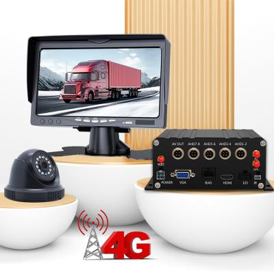 China NIGHT VISION 4/8 Channel 4G SSD Storage Vehicle Control System GPS Mdvr Kit Supports Dual Sd Card HDD For Reversing Aid for sale