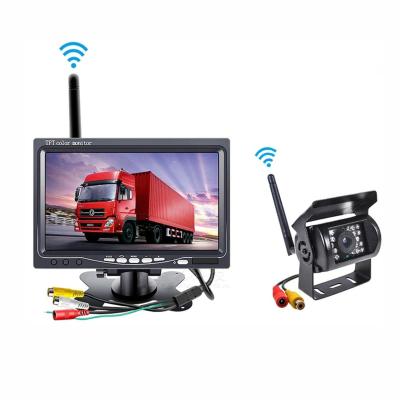 China Bus Vehicle Radio Camera 2.4g Digital Truck Rear View Camera Wireless Reverse Security System for RV Truck Bus Trailer Truck 24v for sale