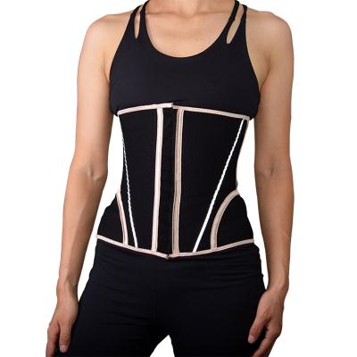 China TENNEIGHT Women Body Shaper Private Label Antibacterial 11 Thigh Bone Steel Belly Slimming Belt Corset Workout Waist Trainer for sale