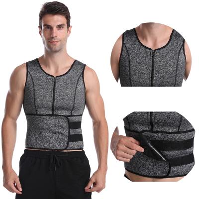 China TENNEIGHT Mens Body Shaper Fajas Colombianas Shapewear QUICK DRY Corset Slimming Belt Neoprene Sauna Vest Waist Trainer for sale