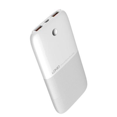 China GaN Tech LDNIO 2019 Best Seller 10000mAh Cable-Contained Power Bank with Dual USB Port PR1009 for sale