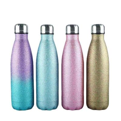 China Durable Colorful 500Ml Double Wall Vacuum Insulated Travel Stainless Steel Sport Coke Cola Water Bottle for sale