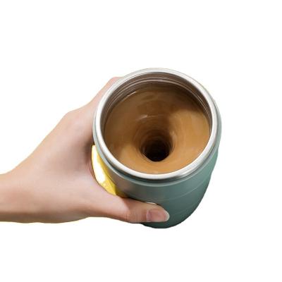 China Sustainable Innovative New Design Aero Engine Magnetic Automatic Self Stirring Coffee Mug 350ML for sale