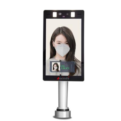 China time & 2MP Human Body Temperature Assistance Measurement Camera and Face Recognition Access Control IP Camera for sale