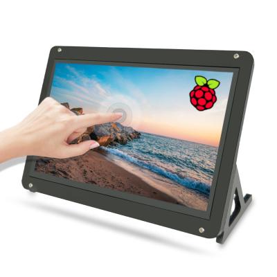 China 7 Inch Yes Wholesale 1024x600 For Raspberry Pi Monitor 60hz Touch Screen IPS Display USB Power Monitoring With Case Stand for sale