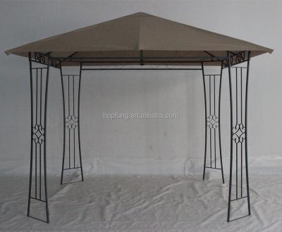 China Sun Shelter 3x3m Metal Panel Steel Frame Canopy Garden Pavilion Gazebo Designs for sale