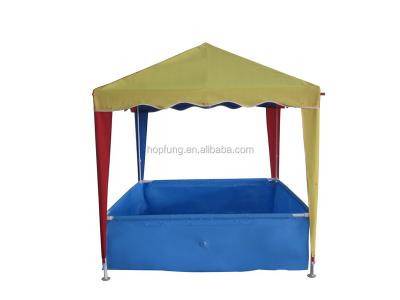 China Sun Shelter Kids Square Colorful Polyester Kids Gazebo With Pool for sale