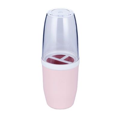 China Multifunctional Promotional Portable Travel Toothbrush Cup Viable Plastic Toothbrush Case for sale