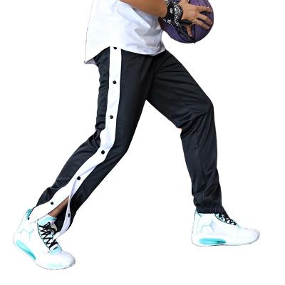 China Hot Sale Breathable Cheap Custom Design Colorful 100% Polyester Loose Sports Breasted Pants Basketball Training Pants Wide Leg Pants for sale