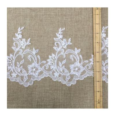 China JORICE viable most popular embroidery lace wholesale price embroidery lace trim for wedding for sale