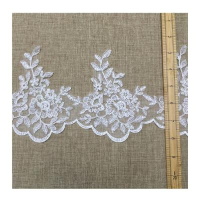 China Viable high quality JORICE lace embroidery wholesale price embroidery lace trim for wedding dress for sale