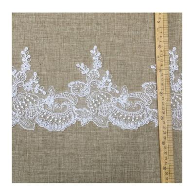 China Viable Hot Selling JORICE Lace Embroidery Wholesale Price Rayon Embroidery Lace Trim for sale