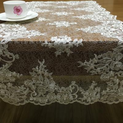 China JORICE Embroidery Home Wedding Outdoor Party High Quality Waterproof Table Cloth Square Lace Tablecloth for sale