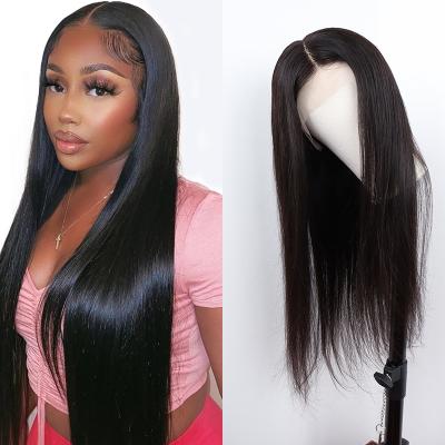 China 100% Swiss Lace Front Wig 13x4 Unprocessed Virgin Human Hair Brzailian Women Body Wave Hair Wigs Front Wig for sale