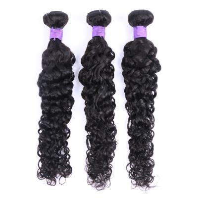 China Raw Unprocessed Brazilian Virgin Hair Double Wave 10A Cuticle Aligned Human Hair , 100% Hair Weave Bundles for sale