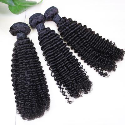 China Unprocessed Deep Wave 100% Virgin Hair Bundles Brazilian Hair Extension Deep Wave Hair Weave for sale