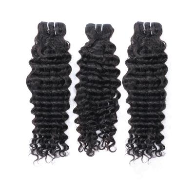 China 100% Deep Wave Hair No Tangle Grade 10A Deep Wave Hair Bundles With High Quality For Women for sale