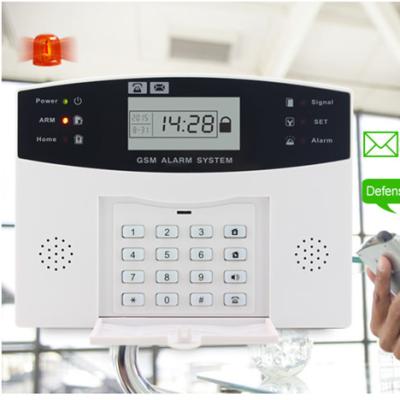 China ABS Intelligent Home Guard 99 Zones Wireless GSM Alarm System With SIM Card for sale