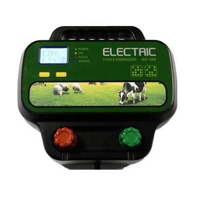 China 40KM Farm Fence 5J Solar Smart Electric Energizer Charger For Goat Farm Equipment Farm Equipment Fencers for sale