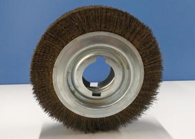 中国 8 Inch Non Sparking Brass Wire Wheel Brush with 51mm Inner Hole for Paint Removal 販売のため