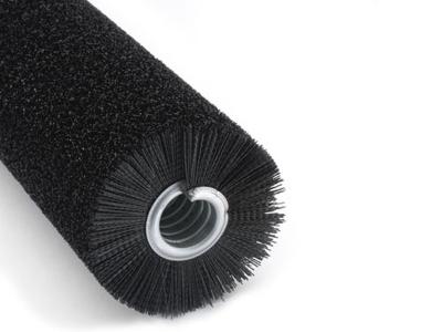 China Soft Black Bristle Industrial Close External Cylindrical Nylon Spiral Coil Brush Te koop