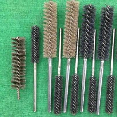 中国 Industrial Nylox Power Tube Brush Single Spiral for cleaning hydraulic valve 販売のため