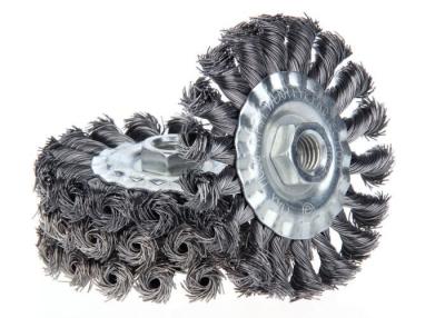 China Perfect Rust Removal Twist Knot Wheel Brush 4 Inch OD For Cleaning Spot Welds for sale