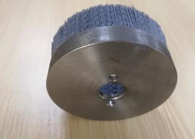 China Metal Base CNC Deburring Brushes / Nylon Abrasive Filament Brushes With Locating Hole for sale