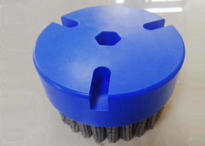 China Fineblanking CNC Deburring Brushes 80mm Outer Diameter With Hexagonal Hole for sale