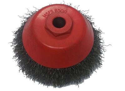 中国 125mm Crimped Wire Cup brush Corrugated Wire with M14 Connecting Thread 販売のため