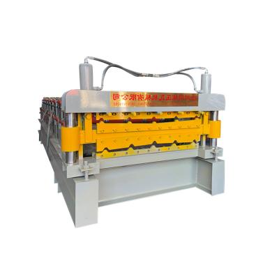 China Hotels Color Steel Roll Forming Machine 2022 IBR Roll Forming Machine Roof Tile Double Layer Roof Sheet Roll Forming Machine for sale