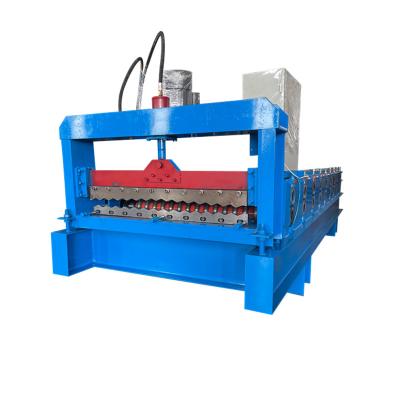 China Hotels Color Steel Roll Forming Machine Roof Roofing Making Machine Corrugated Tile Roll Forming Machine for sale