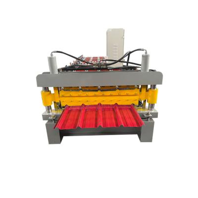 China Hotels Double Layer Roll Forming Machine Tile Making Machinery Building Material Machinery for sale