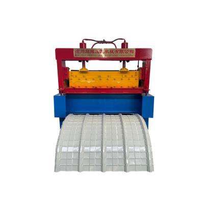 China Hotels Tile For Color Steel Metal Arch Roof Panel Curving Machine Hydraulic Arch Machine for sale