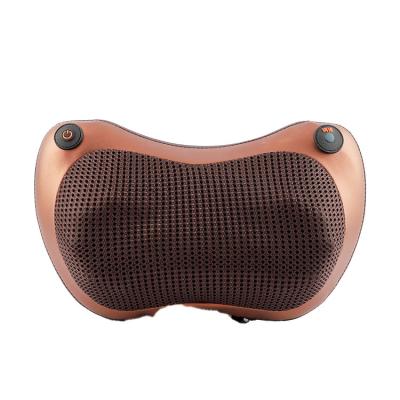 China 2021 Multi-Functional Heated Cushion Car Back and Neck Shiatsu Massager Machine Electric Heating Pillow Home Electric Pillow for sale