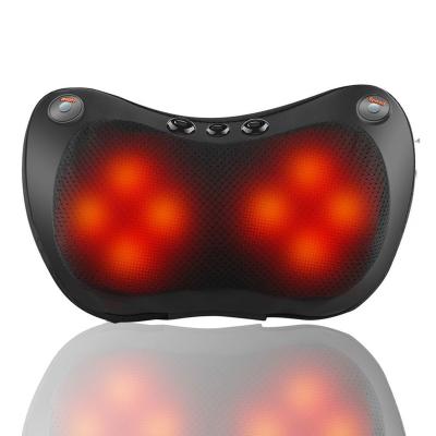 China Smart Universal Body Magic Heated Rechargeable PE Travel Massager Kneading Pillow Relaxation Infrared Mini Electric Neck Pillow for sale