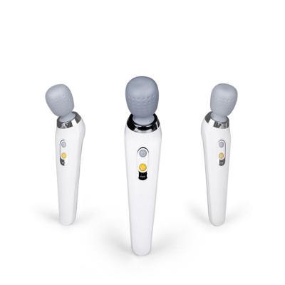 China Soft Cordless Rechargeable Handheld Silicone Body Massager Portable Electric Stick Body for sale