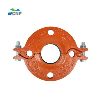 China Wholesale Ductile Iron Stainless Steel Malleable Iron Flange Grooved Pipe Fittings Flange for sale