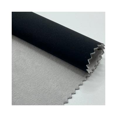 China Memory high quality 75D high elastic yarn metallized TPU single bonded short plush fabric to keep warm for sale