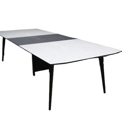 China 10 Person Office Furniture Regular Top Quality Large White Meeting Table for sale