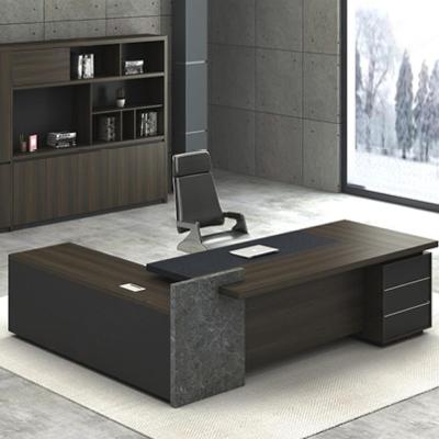 China New Factory Luxury President Office Furniture Boss Chair Manager Executive Computer Desk for sale