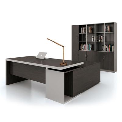 China Modern Design Modern Classic Teak Italy Executive CEO Wood Desk With Storage for sale