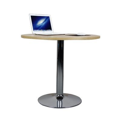 China Modern Wooden Small Round PANEL Mobile Office Meeting Table For Conference for sale