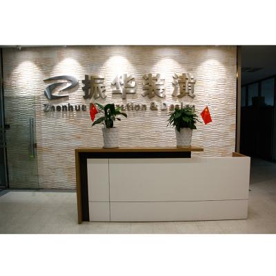 China Expandable Modern Wooden Beauty Salon Office Furniture Standard Size Desk Reception Dimensions Standards for sale