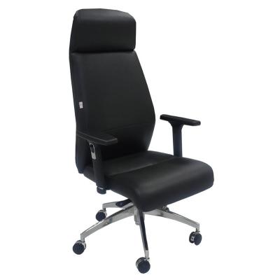 China Executive Black Adjustable Swivel Chair Office Furniture Synthetic Leather Ergonomic Executive Chair Sale for sale