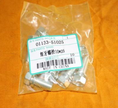 China Sems Bolts 01133-51025 for DC-60 DC-70 Kubota Combine Harvester ISO9001/9002 for sale